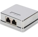 Digitus CAT 6A Konsolidierungsgehäuse 2 Keystone Modul, geschirmt, 2-Port