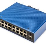 Digitus Industrieller 16+2-Port L2 managed Gigabit Ethernet Switch