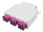 Digitus LWL-Hutschienenbox, MM-OM4, bestückt, mit SC-Adapter und Pigtail