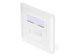 Digitus CAT 6A Klasse EA Anschlussdose, geschirmt 2x RJ45, LSA, reinweiß