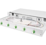 Digitus LWL-Spleißbox, 1HE, bestückt, 6x LC-APC DX, OS2