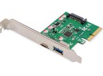Digitus PCIe Karte, USB Typ-C + USB A