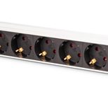 Digitus DN-95436 Stromverteilereinheit (PDU) 8 AC-Ausgänge 1U Schwarz, Silber