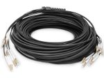 Digitus Vorkonfektionierte Glasfaser Universal Breakout Kabel, Multimode OM4, 8 Fasern, LC/UPC - LC/UPC