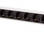 Digitus DN-95440 Stromverteilereinheit (PDU) 9 AC-Ausgänge 1U Schwarz, Silber