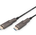 Digitus 4K - HDMI AOC Hybrid Glasfaserkabel mit 15m abnehmbaren Stecker