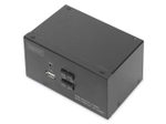 Digitus KVM-Switch, 2-Port, Dual-Display, 4K, HDMI