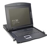 Digitus 17" LCD KVM Konsole, 1-Port VGA, deutsche Tastatur