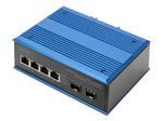 Digitus Industrieller 4+2-Port Gigabit Ethernet PoE Switch
