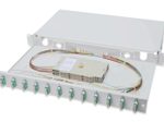Digitus LWL-Spleißbox, 1HE, bestückt, 12x SC DX, OM3