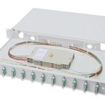Digitus LWL-Spleißbox, 1HE, bestückt, 12x SC DX, OM3