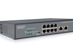 Digitus 8-Port Fast Ethernet PoE Switch, 19 Zoll, Unmanaged, 2 Uplinks