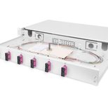 Digitus LWL-Spleißbox, 1HE, bestückt, 6x SC DX, OM4