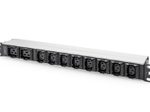 Digitus Steckdosenleiste mit Aluminiumprofil, 10-fach, 2 m Zuleitung, IEC C20 Stecker