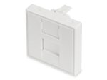 Digitus 45x45 mm Frontplatte für Kabelkanäle