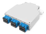 Digitus LWL-Hutschienenbox, OS2, bestückt, mit SC-Adapter und Pigtail