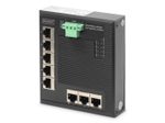 Digitus 8 Port Gigabit Ethernet Netzwerk Switch, Flat, Industrial, Unmanaged