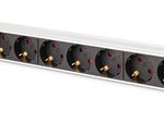 Digitus DN-95437 Stromverteilereinheit (PDU) 9 AC-Ausgänge 1U Schwarz, Silber
