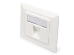 Digitus Leerdose für Keystone Module, Rahmen 80x80 mm + Zentralplatte 50x50 mm