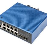 Digitus Industrieller 8+2-Port L2 managed Gigabit Ethernet Switch