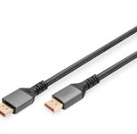 Digitus 16K DisplayPort Anschlusskabel, Version 2.1, 1m, 80G, schwarz