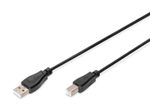 Digitus USB Anschlusskabel, Typ A - B St/St, 1.8m, USB 2.0 geeignet, sw