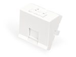 Digitus Frontplatte, 1-Port, 45 x 45 mm, abgewinkelt, für Rahmen DN-93802-5-SH