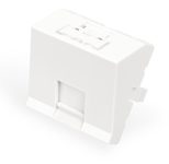 Digitus Frontplatte, 1-Port, 45 x 45 mm, abgewinkelt, für Rahmen DN-93802-5-SH