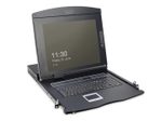 Digitus 17" LCD KVM Konsole, 8-Port CAT 5, deutsche Tastatur