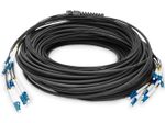 Digitus Vorkonfektionierte Glasfaser Universal Breakout Kabel, Singlemode OS2, 8 Fasern, LC/UPC - LC/UPC