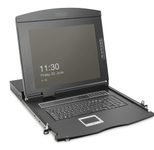 Digitus 19" HD LCD KVM Konsole, 16-Port VGA, deutsche Tastatur