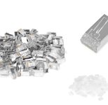 Digitus CAT 6 Modularstecker für Rundkabel, Pass through Stecker - 100 Stk.