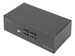 Digitus KVM-Switch, 4-Port, Dual-Display, 4K, HDMI®