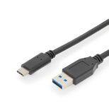 Digitus USB Type-C Anschlusskabel, Gen2, Type-C auf A