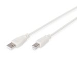 Digitus USB Anschlusskabel, Typ A - B St/St 1.8m, USB 2.0 geeignet