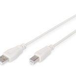 Digitus USB Anschlusskabel, Typ A - B St/St 1.8m, USB 2.0 geeignet