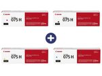 Canon Original Toner 075H 4er-Set Multipack schwarz, cyan, magenta, gelb 6369C002, 6368C002, 6367C002, 6366C002