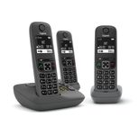 Gigaset AE690A Trio Schnurlostelefon mit Anrufbeantworter anthrazit