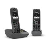 Gigaset AE690A Duo Schnurlostelefon mit Anrufbeantworter anthrazit
