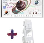 Samsung Flip Pro WM55B Flipchart 138,7 cm 55 Zoll inkl. B-WARE PeTa Meetingpoint rotierbarer Rollwagen