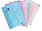 Oxford TOUCH Collegeblock DIN A4 kariert pastell flieder, pastell blau, pastell rosa, pastell grün, pastell koralle