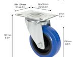 WAGNER® design yourself Transportgeräte-Lenkrolle RO 6700 blau