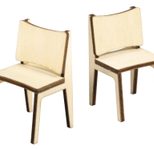 Rayher Dekoartikel Wichtel Mini Stühle beige 2 St.