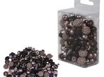 Rayher Perlen-Set Glasperlenmix mit Effektperlen violett