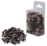 Rayher Perlen-Set Glasperlenmix mit Effektperlen violett