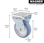 WAGNER® design yourself Apparate-Bockrolle RO 7775 grau