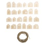 Rayher Adventskalenderzahlen Holz 1- 24 natur