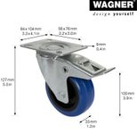 WAGNER® design yourself Transportgeräte-Lenkrolle RO 7700 blau