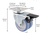WAGNER® design yourself Apparate-Doppel-Lenkrolle ECO RO 3577 grau