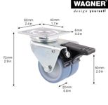WAGNER® design yourself Apparate-Doppel-Lenkrolle ECO RO 3552 grau